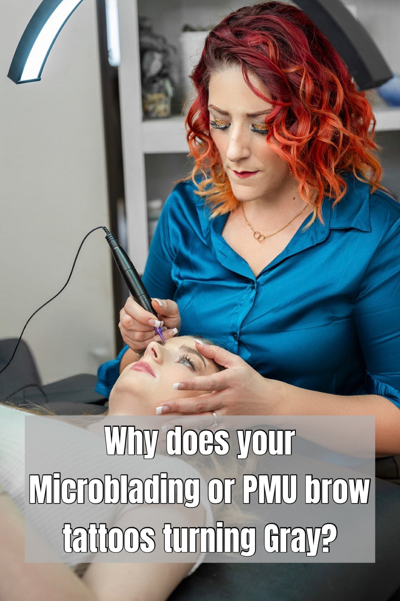 Why your Microblading or PMU brows turn gray and how do you help it.