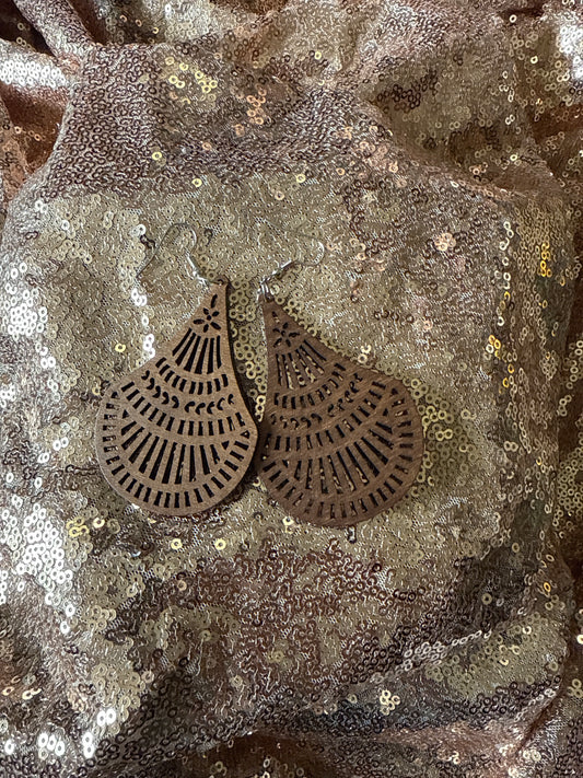 Brown wood cut out