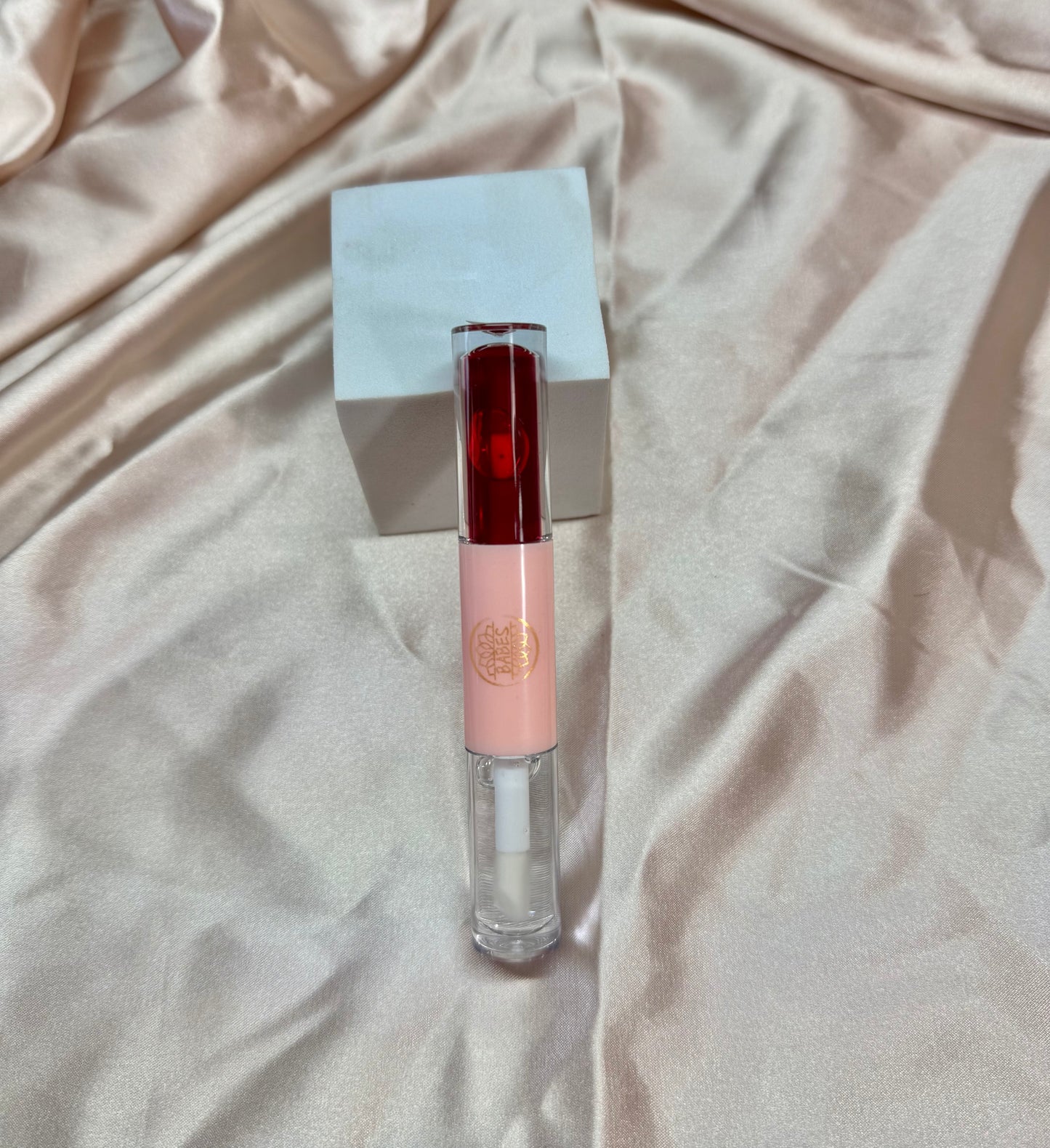 Dual ended peel off lipstain
